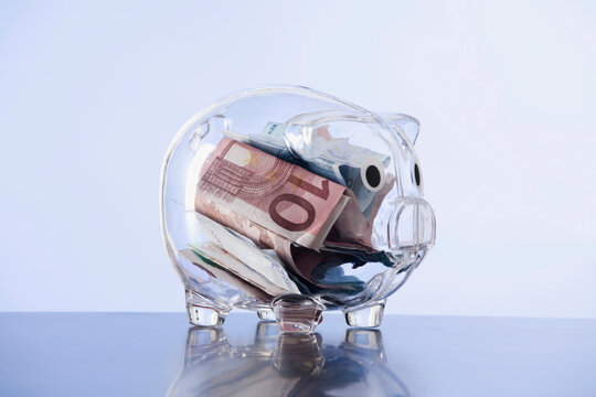 Money in piggy bank