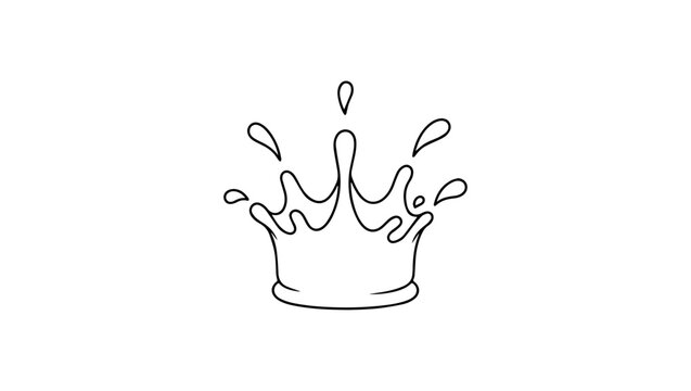 para goblet en todos, milk splash crown, Splash Crown Logo vectors, Milk Splash Crown Concept. Vector Illustration. stock illustration, crown symbol, vector, design, illustration, water, black, tech, 
