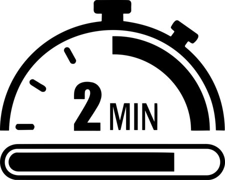 Two Minute Countdown Timer Icon