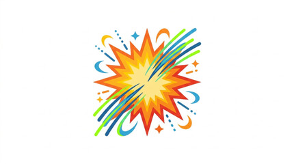 Explosion of Color and Energy. © Stecu