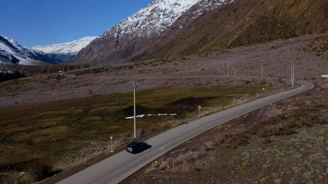 chile off road suv driving cajon del maipo mountain highway