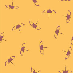 Fototapeta premium pattern water umbrella cartoon. protect object, rain rainy, meteorology water umbrella sign. seamless vector illustration