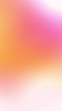 Warm sunset orange, pink, and cream white abstract gradient loop with soft moving bokeh. Great for inspirational quote backgrounds, autumn seasonal promos, and vertical video