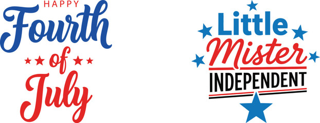Happy 4th of july and independence day greeting cards © Manik Mia