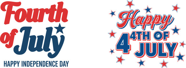 Happy 4th of july and independence day greeting cards © Manik Mia