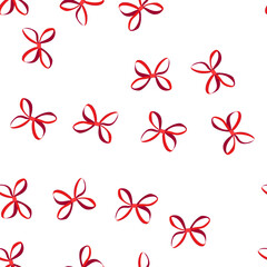 Fototapeta premium pattern box red bow cartoon. card holiday, wrap satin, package silk box red bow sign. seamless symbol vector illustration
