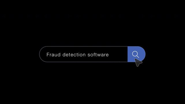 Fraud detection software dashboard overlay with alpha channel and transparent background. Cybersecurity analytics interface with threat monitoring, risk assessment and security reporting video