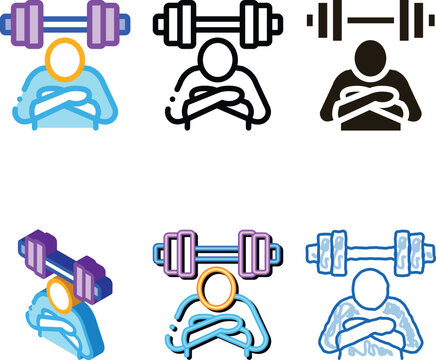 inaction in sports icon vector. edition inaction in sports sign. color symbol