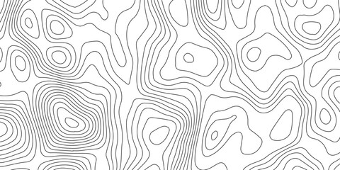 Minimalist abstract topographic contour lines, flowing organic curves, monochrome line art, clean seamless pattern, modern map-inspired design, white background. © Pixel Art Studio