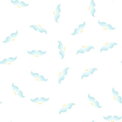 Fototapeta premium pattern halo wing angel cartoon. outline cupid, sketch heaven, eagle cute halo wing angel sign. seamless symbol vector illustration