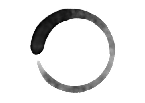 筆で書いた丸