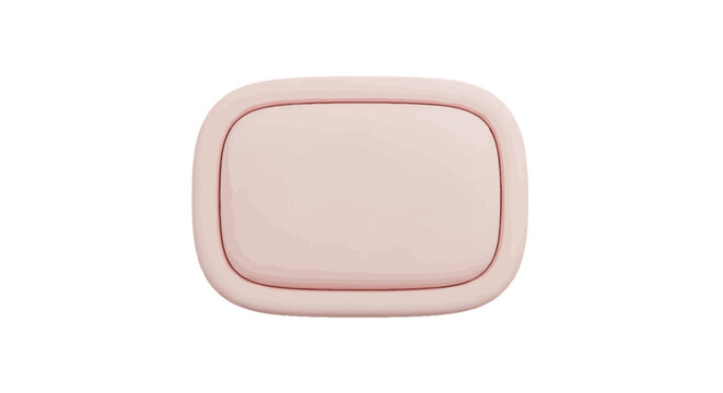 Minimalist pink rounded rectangle button or container