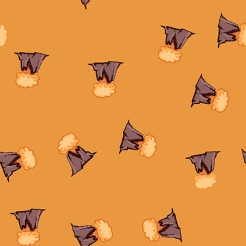 seamless pattern caldera volcano eruption cartoon. tectonic seismic, geothermal plume, vent fissure caldera volcano eruption sign vector