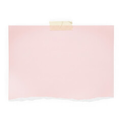 Fototapeta premium Pink notepad with sticky note attached on top