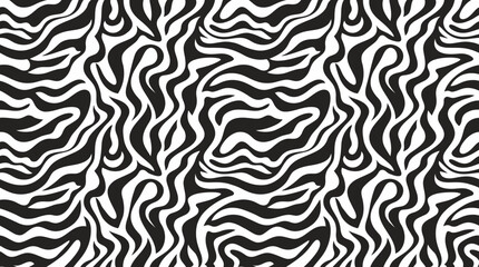 Fototapeta premium Black and white zebra print pattern.