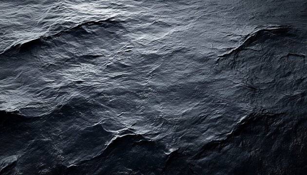 Stunning Black Toned Dark Ocean Waves with Refraction and Seamless Natural Pattern Background