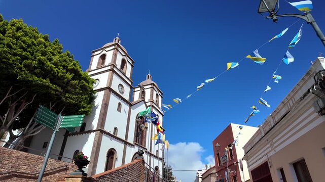 Parish of Our Lady of Candelaria Church Exterior in Ingenio Gran Canaria Spain