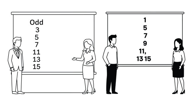 math whiteboard line illustration mathematics numbers odd even teacher student