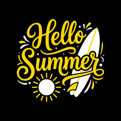 Obraz premium Summer Typography T Shirt Design