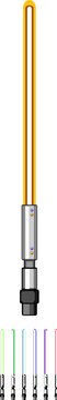 hilt light saber cartoon. crystal plasma, weapon combat, training galaxy hilt light saber sign colorful illustration