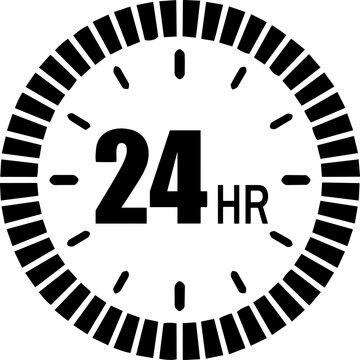 24 Hour Timer Icon