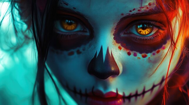 calavera catrina makeup halloween costume day of the dead