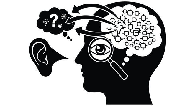 Visualizing the cognitive process thoughts ideas and information processing