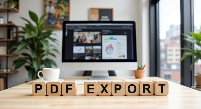 PDF export workflow for business document conversion, file delivery and secure report sharing across invoice, contract, approval and archive processes in paperless operations