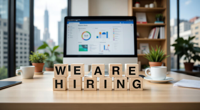 Job vacancy announcement banner optimization to publish open positions and scale candidate applications via external employment agency headhunting portals