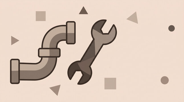 Vector Art Pipe Wrench