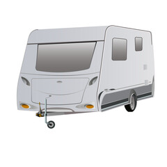 Caravane vue de profil © guitou60