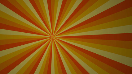 Fototapeta premium Orange Vintage Sunburst Background