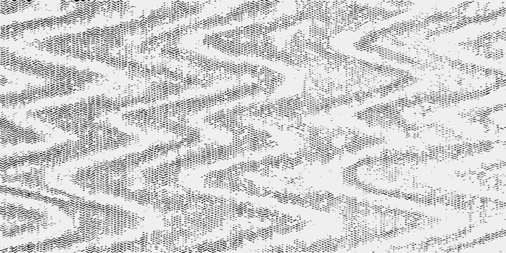 abstract black and white halftone texture with wave patterns dots lines geometric