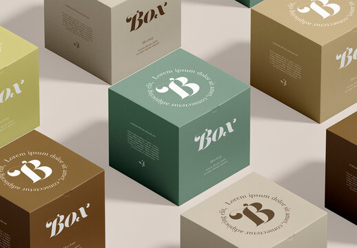 Boxes Pattern Perspective View