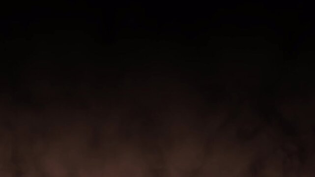 Brown sand dust and soil powder smog moving right for motion graphic overlay on transparent background. Ideal for cinematic transitions and realistic desert storm effects.