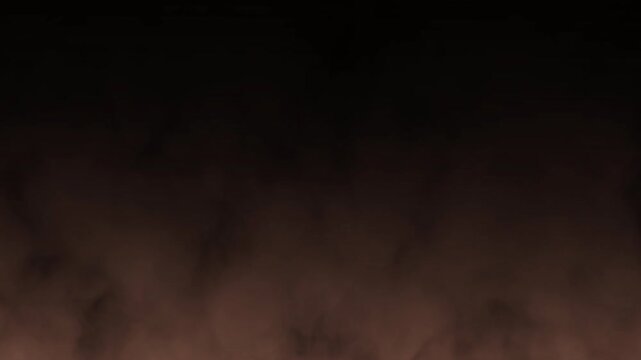 Seamless cinematic brown sand dust storm moving fast and soil powder smoke drifting up on transparent background. For atmospheric visual effects in video and film production.