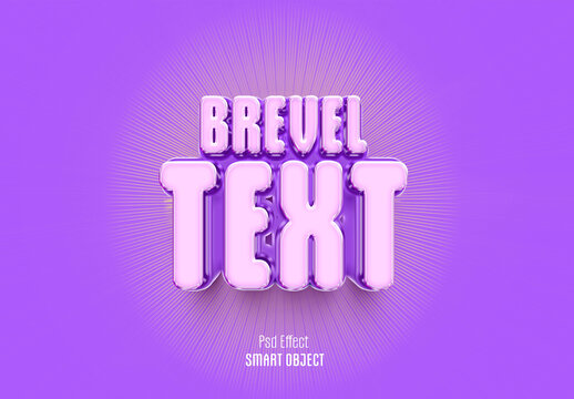 Purple Brevel Text Effect