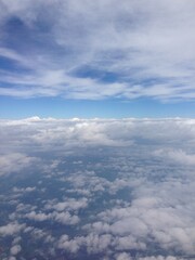 Naklejka premium High Altitude Cloudscape With Blue Sky