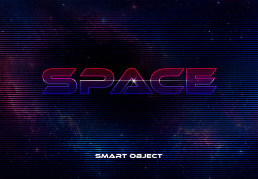 Space Text Effect