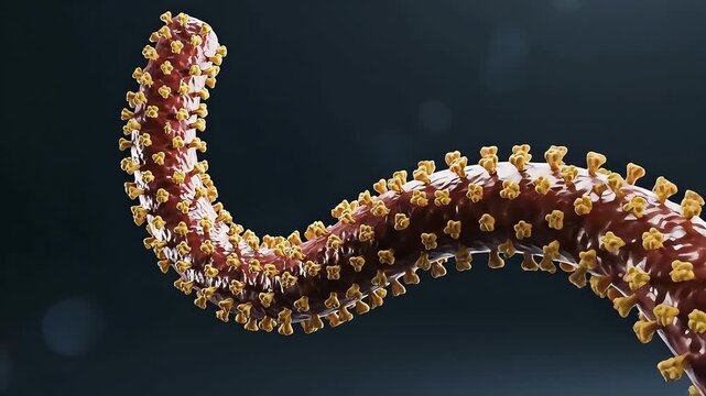 Ebola Virus Structure 3D Animation