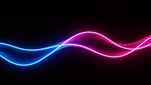 neon light wave design