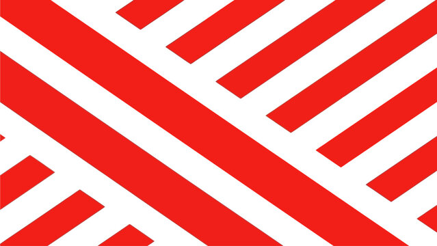 Abstract Geometric Background Featuring Bold Red and White Diagonal Stripes for Modern Graphic Design