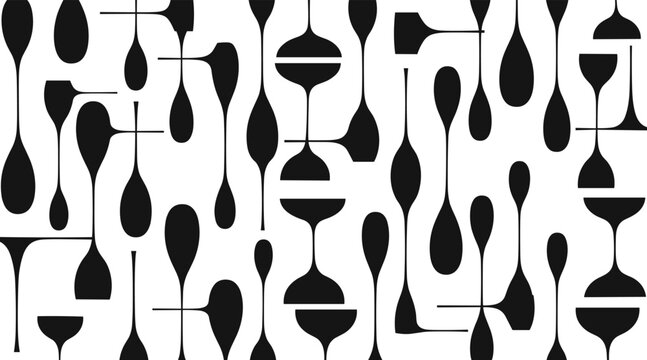 Elongated teardrop shapes arranged in repeating grid pattern, no seamless