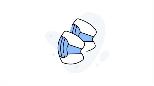 Elbow pads Animation MP4 file
