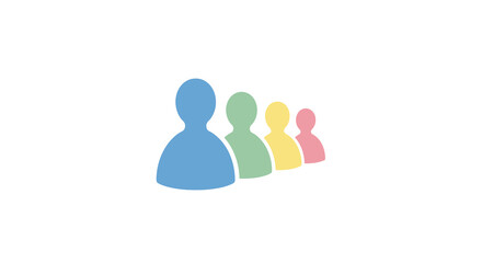 Fototapeta premium people icons flat design human figures avatar