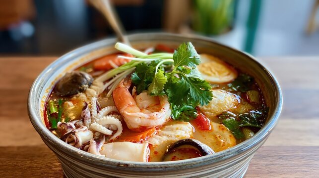 Poh Teak, Thai spicy seafood soup