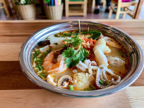 Poh Teak, Thai spicy seafood soup