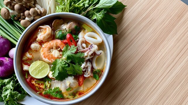 Poh Teak, Thai spicy seafood soup