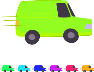 Fototapeta premium shipping delivery truck cartoon. transport cargo, distribution parcel, fleet ing shipping delivery truck sign vector