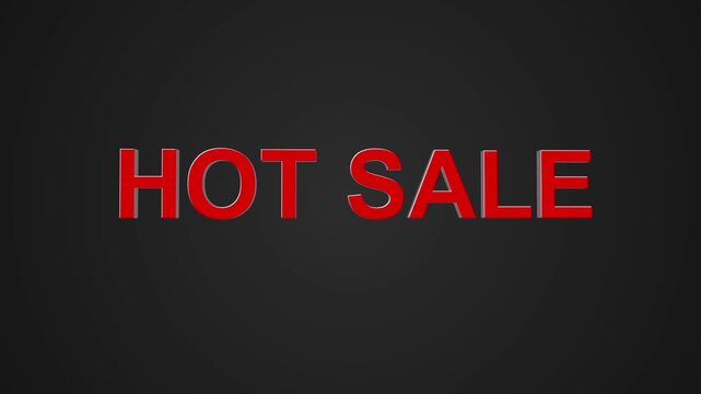 Hot Sale animation background for business promotion or discount